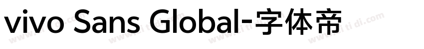vivo Sans Global字体转换